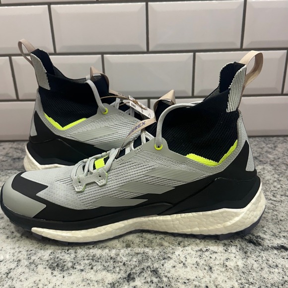 Adidas Terrex Free Hiker 2‎ Mens 10.5 Hiking Shoes Grey Black Pulse Lime IF4923 main image 5